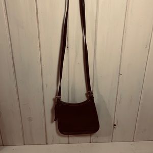 Black leather Coach crossbody